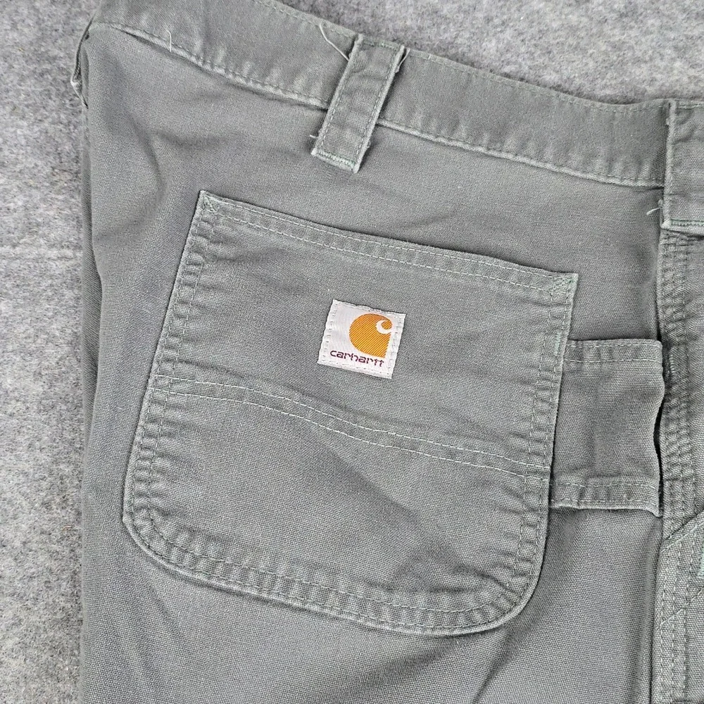 Carhartt Mens B147 FAT Gray Canvas Carpenter Workwear Shorts Original‎ Fit Sz 42